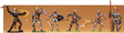 Knight Figures 1/25 Scale -- Fighting w/Sword