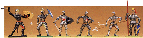 Knight Figures 1/25 Scale -- Fighting w/Sword