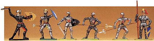Knight Figures 1/25 Scale -- Fighting w/Sword