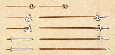 Hand Weapons 1/25 Scale -- For Knights
