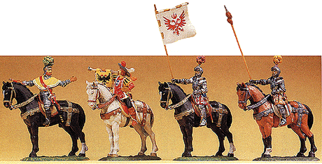 European Soldier Figures - 1500s 1/25 Scale -- Georg of Frundsberg On Horseback
