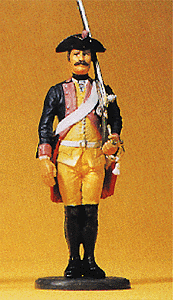 Prussian Army Circa 1756, 7th Infantry 1/24 Scale -- Musketeer w/Musket On Shoulder