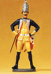 Prussian Army Circa 1756, 7th Infantry 1/24 Scale -- Noncommissioned Officer of Grenadiers