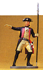 Prussian Army Circa 1756, 7th Infantry 1/24 Scale -- Officer of Musketeers w/Spontoon