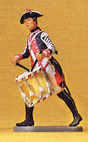 Prussian Army Circa 1756, 7th Infantry 1/24 Scale -- Drummwer, Advancing