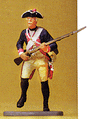Prussian Army Circa 1756, 7th Infantry 1/24 Scale -- Musketeer Advancing