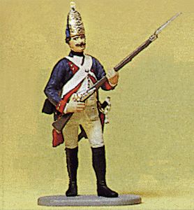 Prussian Army Circa 1756, 38th Infantry 1/24 Scale -- Grenadier w/Musket