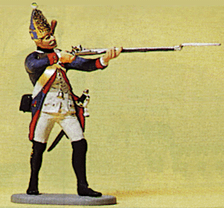 Prussian Army Circa 1756, 38th Infantry 1/24 Scale -- Grenadier Firing Musket