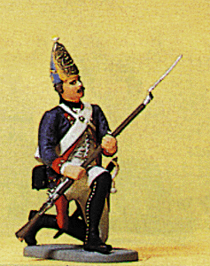 Prussian Army Circa 1756, 38th Infantry 1/24 Scale -- Grenadier Kneeling w/Musket