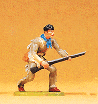 Wild West Figures - Cowboys & Trappers 1/25 Scale -- Trapper Stalking Prey w/Rifle