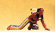Wild West Figures - Native Americans: 1:25 -- Crawling w/Tomahawk