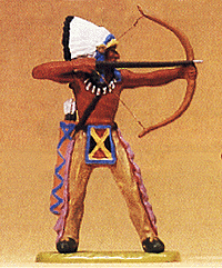 Wild West Figures - Native Americans: 1:25 -- Standing Chief, Shooting Bow