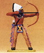 Wild West Figures - Native Americans: 1:25 -- Standing Chief, Shooting Bow