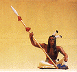 Wild West Figures - Native Americans: 1:25 -- Sitting Warrior w/Lance