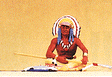 Wild West Figures - Native Americans: 1:25 -- Seated Chief, Holding Lance