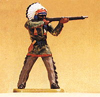 Wild West Figures - Native Americans: 1:25 -- Standing Chief, Firing Rifle