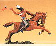 Wild West Figures - Native Americans: 1:25 -- Mounted Indian Warrior w/Tomahawk
