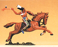 Wild West Figures - Native Americans: 1:25 -- Mounted Indian Warrior w/Tomahawk