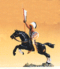 Wild West Figures - Native Americans: 1:25 -- Mounted Indian Chief Carrying Spear & Shield