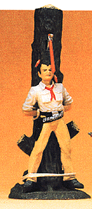 Wild West Figures - Cowboys & Trappers 1/25 Scale -- Cowboy Tied To Tree