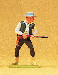Wild West Figures - Cowboys & Trappers 1/25 Scale -- Standing Cowboy, Carrying Rifle