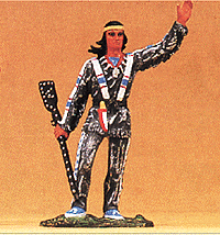 Karl May Wild West Figures: 1:25 -- Winnetou, w/Decorated Rifle, Waving