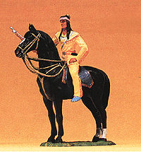 Karl May Wild West Figures: 1:25 -- Winnetou, Mounted w/Rifle
