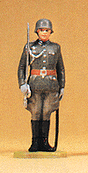 German Armed Forces Figures 1935-1945: Wehrmacht Honor Guard Standing: 1:25 -- Officer at Attention w/Sword Raised