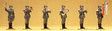 German Armed Forces Figures 1935-1945: Wehrmacht Honor Guard Standing: 1:25 -- Music Master Standing