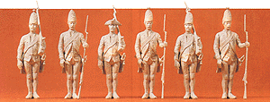 Unpainted Prussian Soldiers 1/24 Scale -- Standing Infantry w/Muskets
