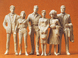 Unpainted Passers-By -- 1/24 Scale