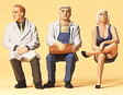 Painted Figure Sets #1 Gauge (1/32 or 3/8" Scale) -- Seated Persons
