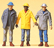 Painted Figure Sets #1 Gauge (1/32 or 3/8" Scale) -- Men In Hardhats