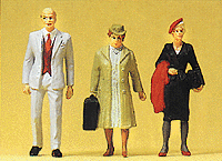 Painted Figure Sets #1 Gauge (1/32 or 3/8" Scale) -- Standing Passengers #2