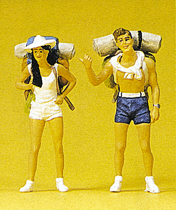 Painted Figure Sets #1 Gauge (1/32 or 3/8" Scale) -- Hitchhikers