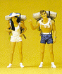 Painted Figure Sets #1 Gauge (1/32 or 3/8" Scale) -- Hitchhikers