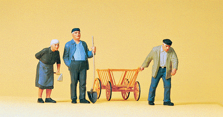 Working People -- Farm Workers w/Cart