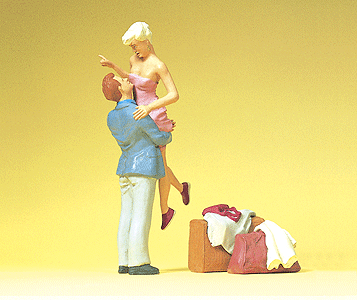 Pedestrians -- Man Meeting Woman At The Station
