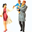 Pedestrians -- Couple with Child, pkg(3)