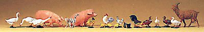 Animals -- Assorted, Small pkg(19)