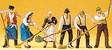 1:43 Scale Figures -- Hay Harvesters pkg(6)