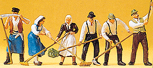 1:43 Scale Figures -- Hay Harvesters pkg(6)