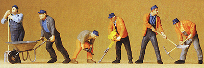People Working -- Modern Track Workers w/Tools