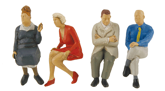 Pedestrians -- Seated Travellers #3