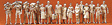 Unpainted Figure Set -- Passengers/Travelers