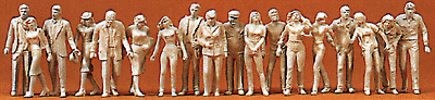 Unpainted Figure Set -- Passers-By