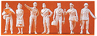 1/48 Scale Military Figures Unpainted -- US Air Force/Air Corps Pilots & Ground Crew
