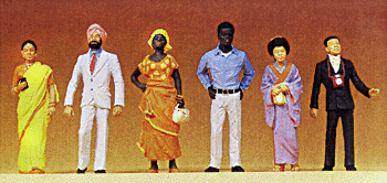 1/50 Scale Figures -- Foreign Visitors pkg(6)