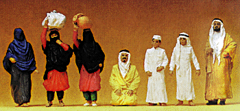 1/50 Scale Figures -- Arabs pkg(7)