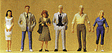 1/50 Scale Figures -- Passers-By pkg(6)
